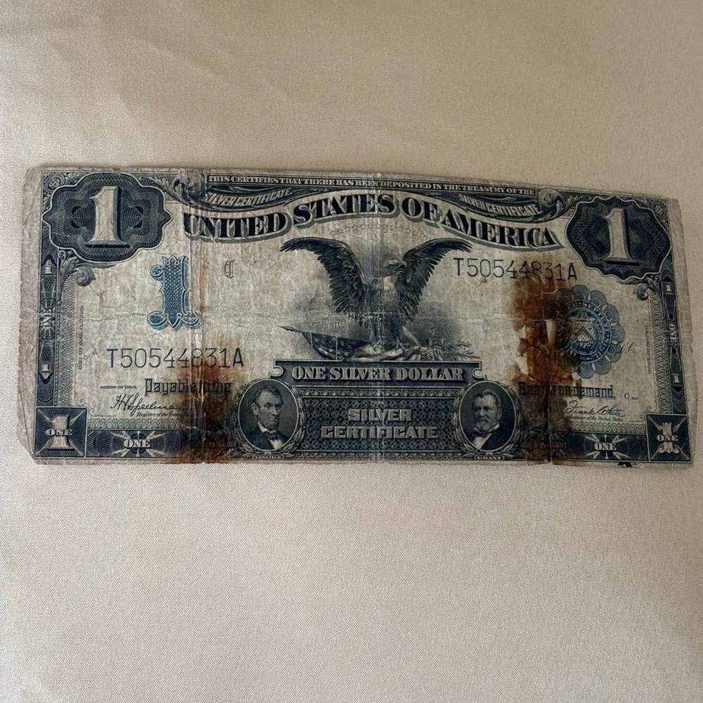 1899 1 Dollar “Black Eagle “ Silver Certificate - Picture 7 of 7